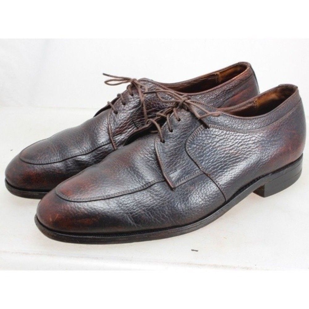 Florsheim Men's Brown Oxford Size 9.5 3E Vintage Mid-Century